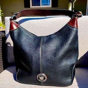 Black pebbles leather Dooney Burke hobo